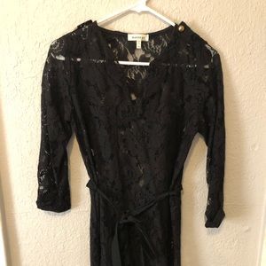 Moneteau Lace Dress - black (unlined)